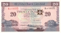 Ulster Bank Ltd 20 Pounds,  6.12.2018